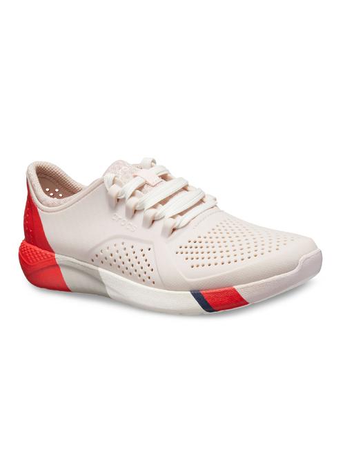 white croslite laceup casual shoes - 17674571 - Very Small Image - 1