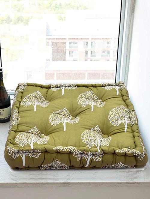 rustic linen green cottoncozy chair box size 16x16 a handle for convenience piece 1 - 17675236 - Very Small Image - 1