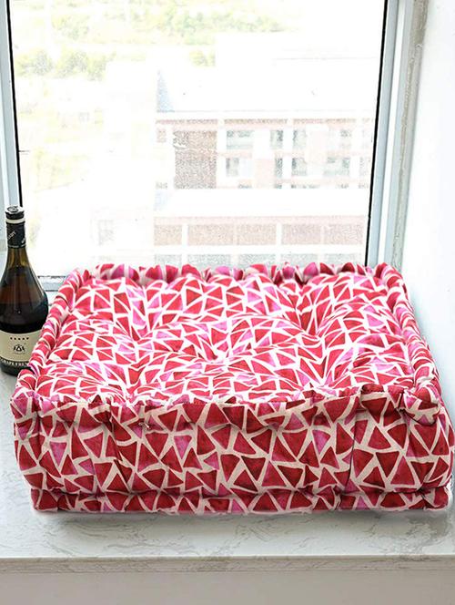 rustic linen pink cottoncozy chair box size 16x16 a handle for convenience piece 1 - 17675238 - Very Small Image - 1