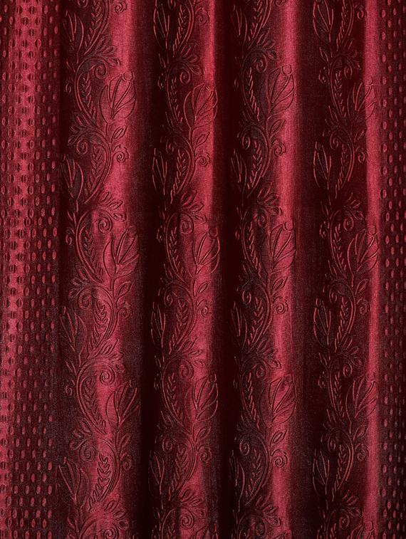 veronica deco 152 cm (5 ft) cotton window curtain (pack of 2) - 17676197 - Zoom Image - 3