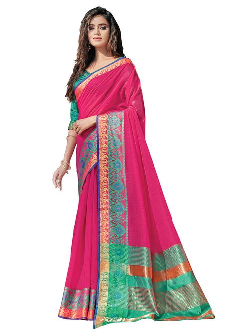 zari work woven saree - 17676526 - Very Small Image - 1