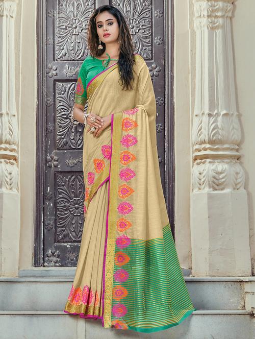 zari work woven saree - 17676528 - Very Small Image - 1