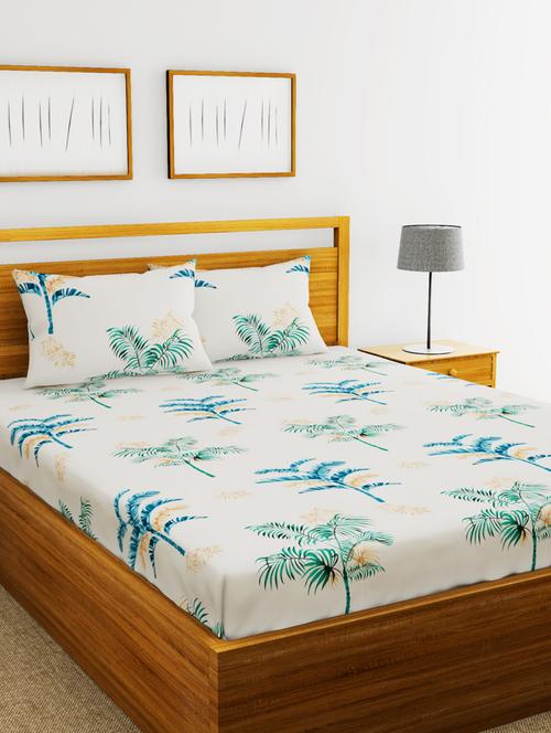 austin 110gsm micro-peached double bedsheet with 2 pillow cover - deep colors & soft-finish fabric -3pc set- - 17677115 - Very Small Image - 1