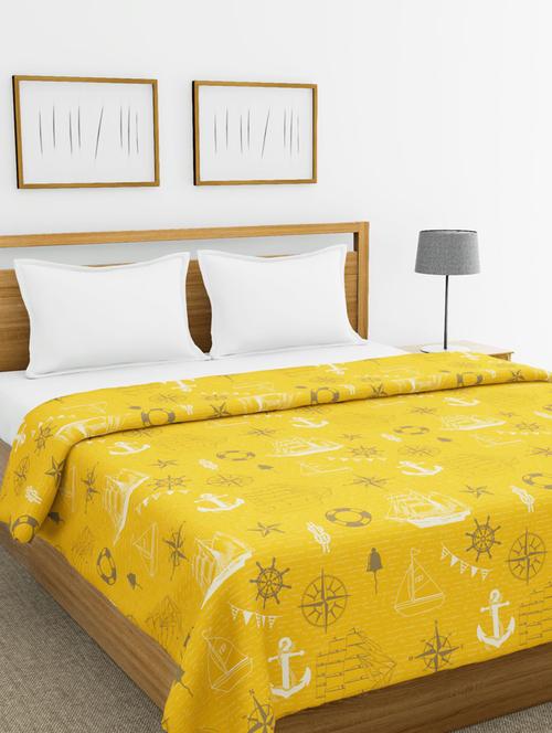 bianca 100% cotton all-weather ac double comforter [150gsm micro-silk filling & 144tc cotton fabric] with health layer -1pc set- - 17677191 - Very Small Image - 1