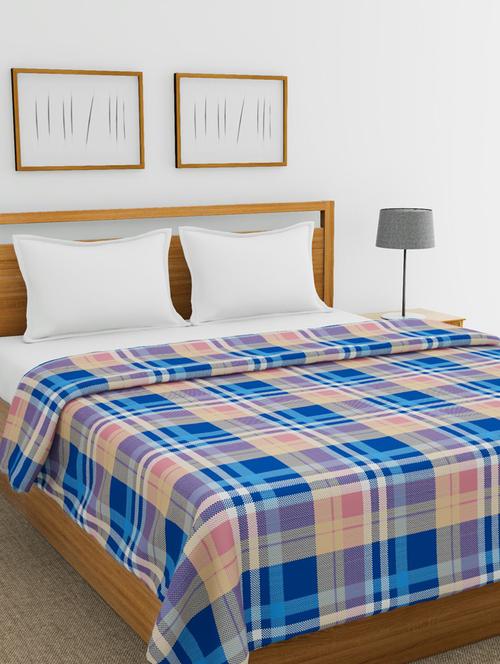 bianca 100% cotton all-weather ac double comforter [150gsm micro-silk filling & 144tc cotton fabric] with health layer -1pc set- - 17677195 - Very Small Image - 1