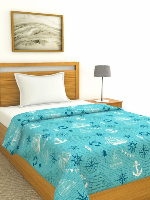bianca 100% cotton all-weather ac single comforter [150gsm micro-silk filling & 144tc cotton fabric] with health layer -1pc set- - 17677203 - Very Small Image - 1