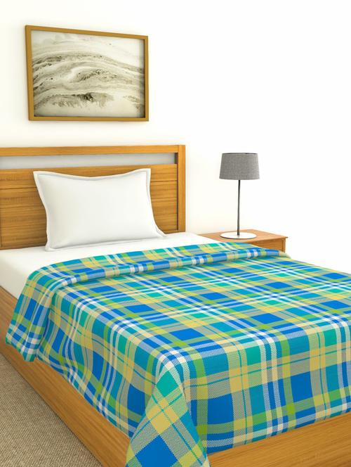 bianca 100% cotton all-weather ac single comforter [150gsm micro-silk filling & 144tc cotton fabric] with health layer -1pc set- - 17677204 - Very Small Image - 1