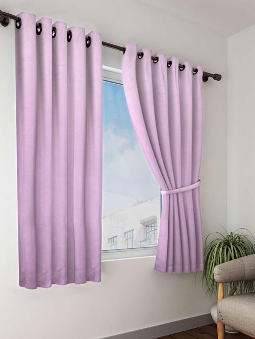 bianca minimal-satin blackout curtain [blocks 99% sunlight & reduces noise] -1pc 5 feet (blackout) abstract-roseberry - 17677257 - Very Small Image - 1