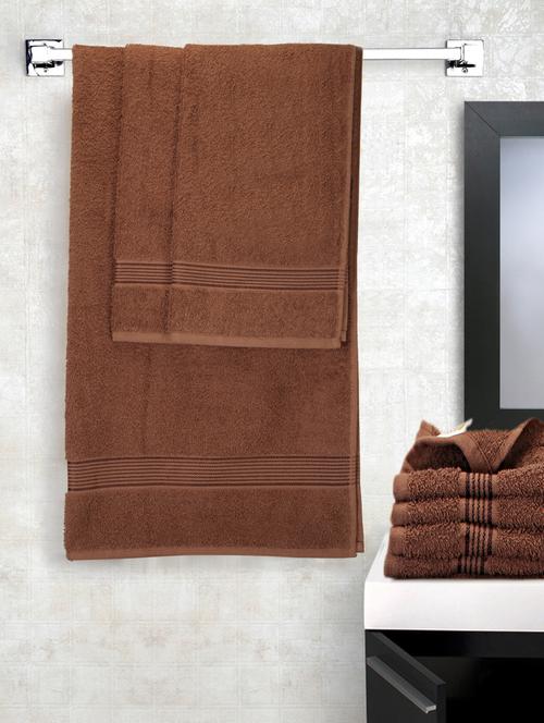 lorena [7pc] 100% cotton super-soft terry towels -1pc bath, 2pc hand, 4pc face (d`ross) solid-multi - 17677775 - Very Small Image - 1
