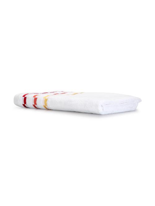 bianca mercerized combed cotton bumpy-stripes towels -1pc bath towel (sonoma) solid-white - 17677789 - Very Small Image - 1
