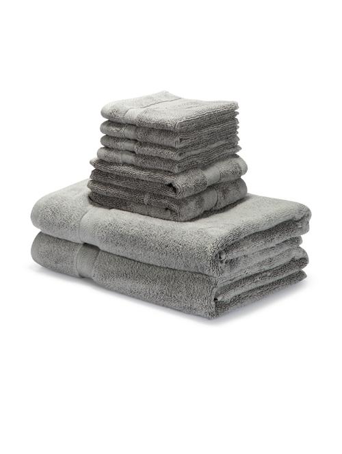 bianca [8pc] zero-twist 100% cotton ultra-fluffy towels -2pc bath, 2pc hand, 4pc face (paradiso) solid-multi - 17677883 - Very Small Image - 1
