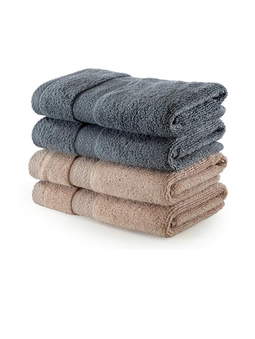 bianca zero-twist 100% cotton ultra-fluffy towels -4pc hand towel (paradiso) solid-multi - 17677907 - Very Small Image - 1