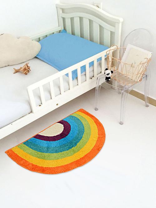 saral home unicorn rainbow print microfiber mutipurpose shape mat - 38x70 cm - 17678545 - Very Small Image - 1