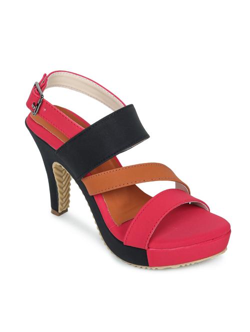 pink suede platforms sandals - 17678936 - Very Small Image - 1