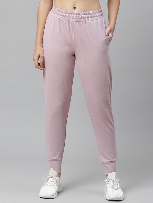 pink cotton regular track pants - 17678990 - Very Small Image - 1