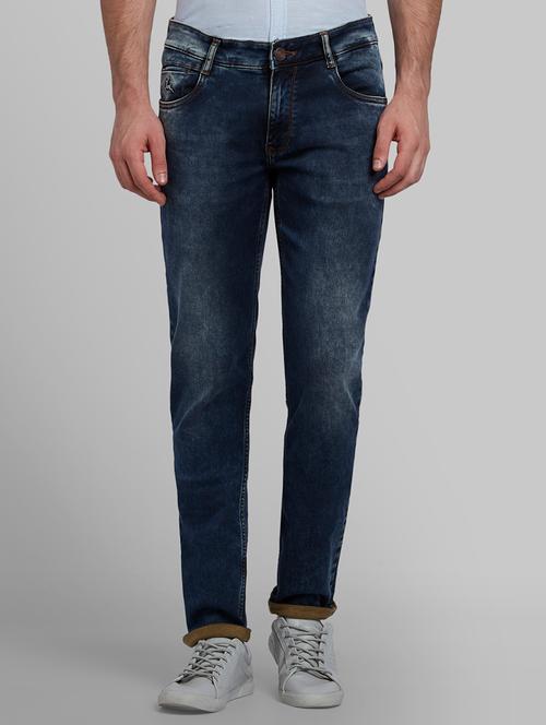 blue light washed denim jeans - 17679076 - Very Small Image - 1