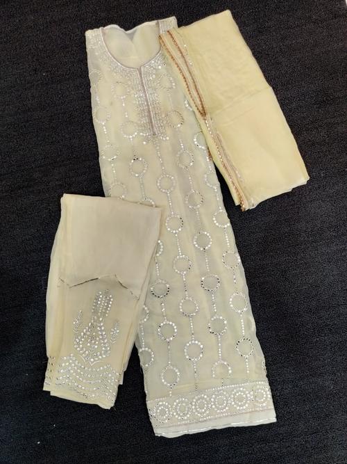 unstitched embroidered suit set  - 17679817 - Very Small Image - 1