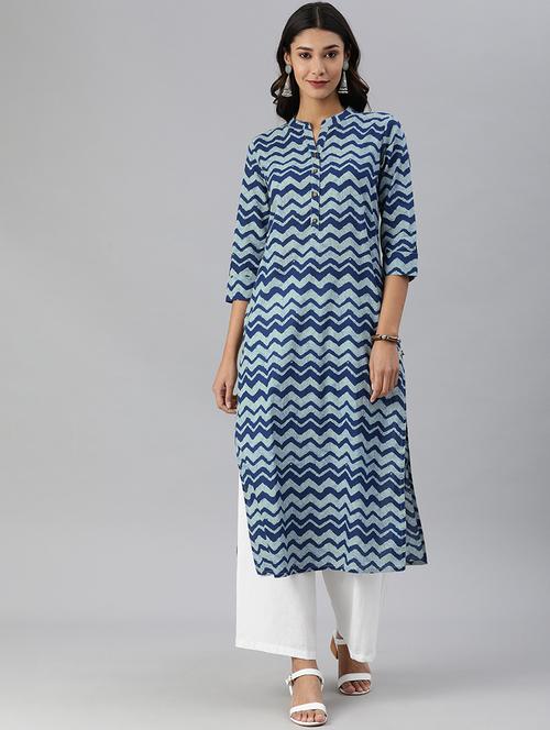 women's straight kurta - 17680002 - Very Small Image - 1