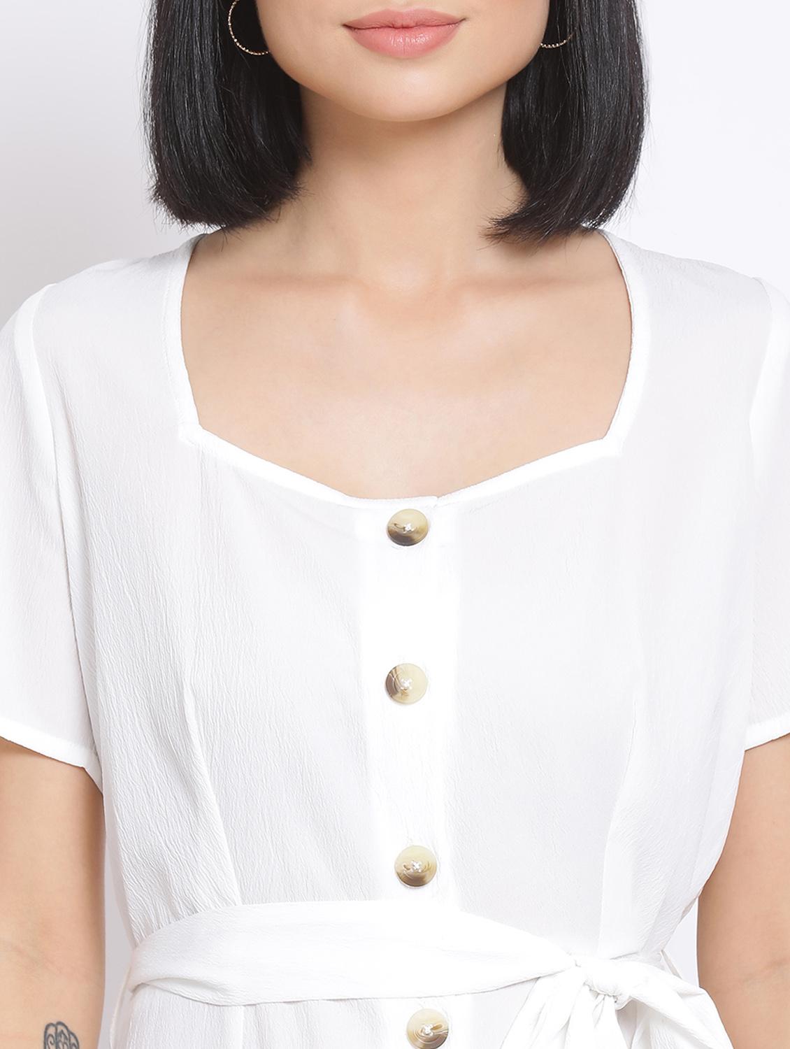 women's solid dress - 17680076 - Standard Image - 4