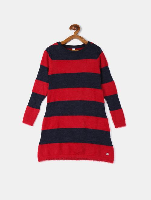 red 100% acrylic frock - 17685255 - Very Small Image - 1