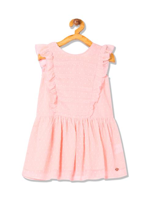 pink polyester frock - 17685277 - Very Small Image - 1