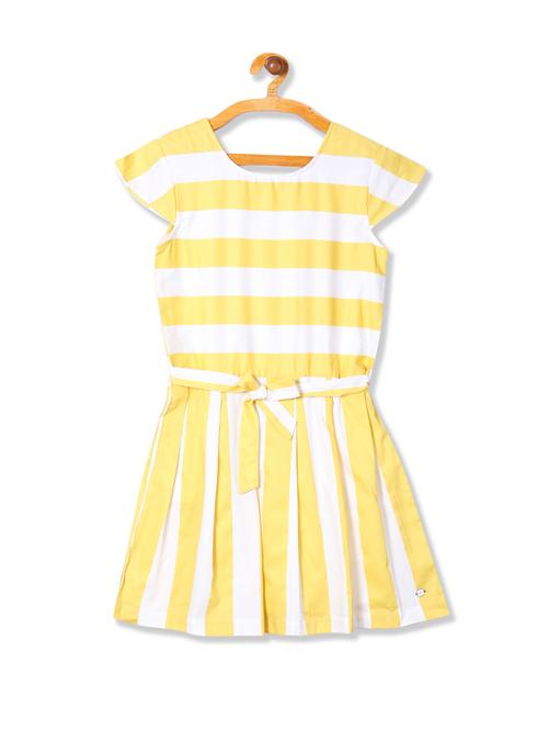 yellow striped frock - 17685320 - Very Small Image - 1