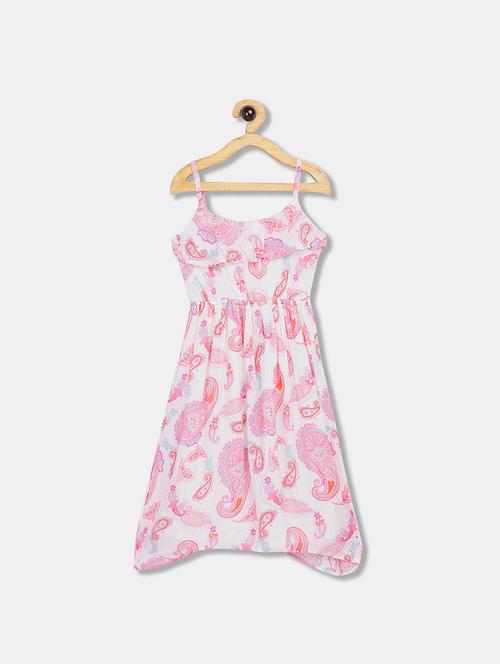 white printed frock - 17685492 - Very Small Image - 1