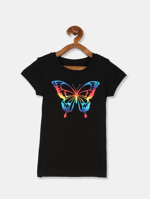 black cotton regular tee - 17686253 - Very Small Image - 1