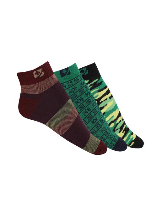 multi colored cotton ankle length sock - 17687719 - Very Small Image - 1