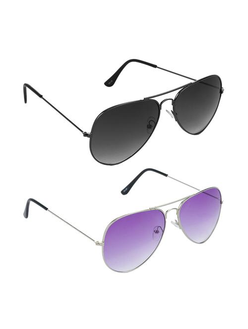 non polarized lens new stylish & eye protection sunglasses combo goggles latest model optical shades chasma for men & women - 17688182 - Very Small Image - 1