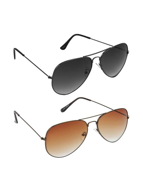 non polarized lens new stylish & eye protection sunglasses combo goggles latest model optical shades chasma for men & women - 17688191 - Very Small Image - 1