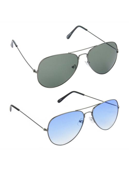 non polarized lens new stylish & eye protection sunglasses combo goggles latest model optical shades chasma for men & women - 17688439 - Very Small Image - 1