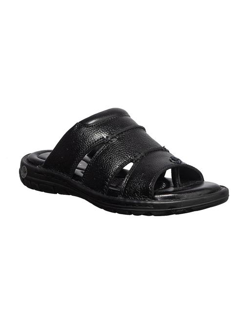 black leather slip on sandals - 17688950 - Very Small Image - 1