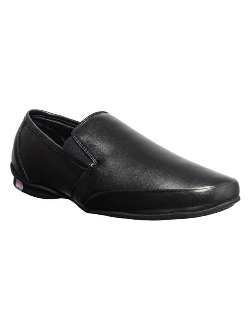 black leather slip on ons - 17689239 - Very Small Image - 1
