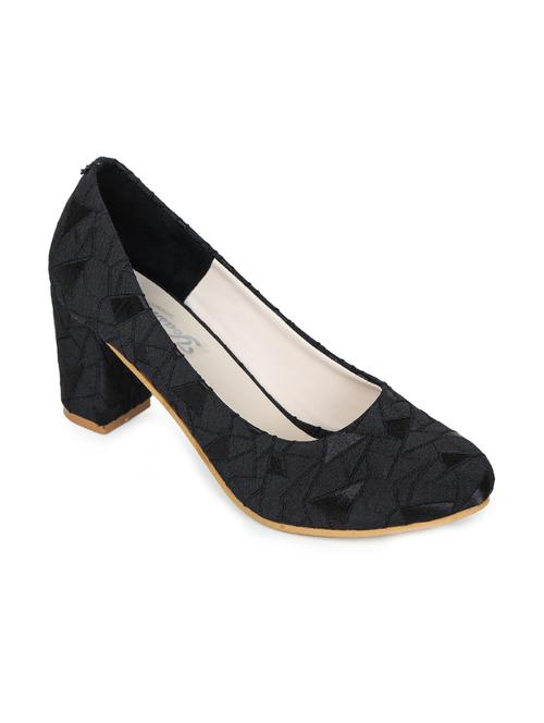 black slip on  pump - 17689442 - Very Small Image - 1