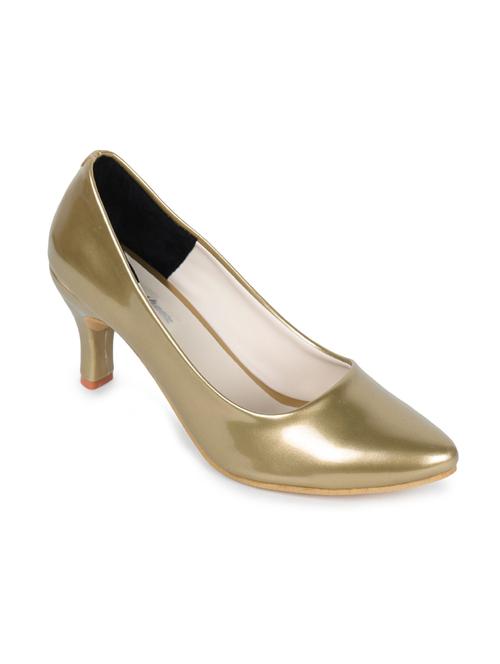 gold slip on  pump - 17689446 - Very Small Image - 1