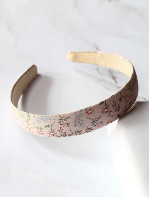 pink cotton blend hair band - 17690349 - Very Small Image - 1