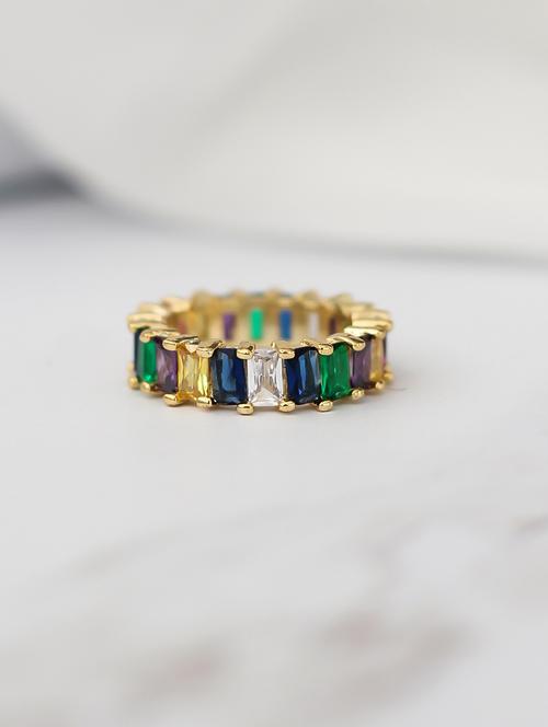 multi colored metal finger  ring - 17690459 - Very Small Image - 1
