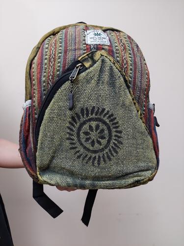 Women Casual Jute Backpack - 17690975 - Very Small Image - 1