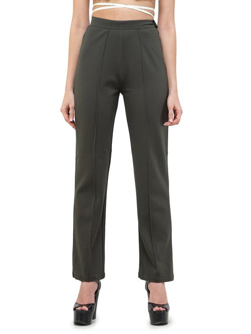 High Rise Flat Front Trouser - 17691773 - Very Small Image - 1