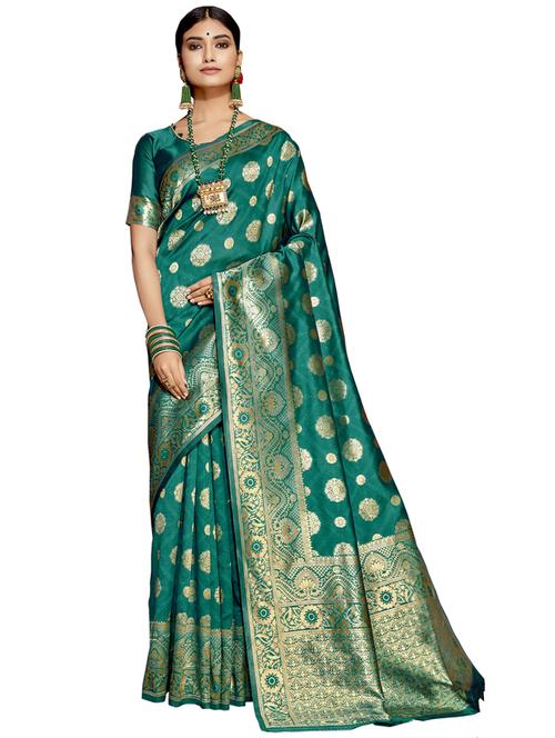 ethnic motifs woven saree - 17691925 - Very Small Image - 1
