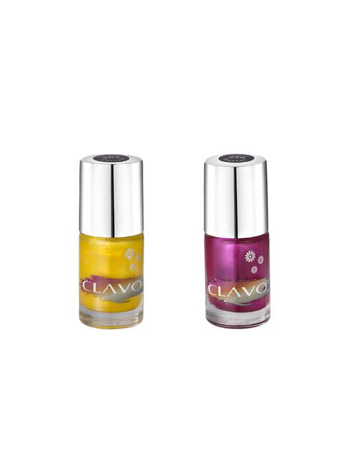 clavo fiery frost mini nail polish - combo of 2 - cornsilk, seashel - 17693060 - Very Small Image - 1