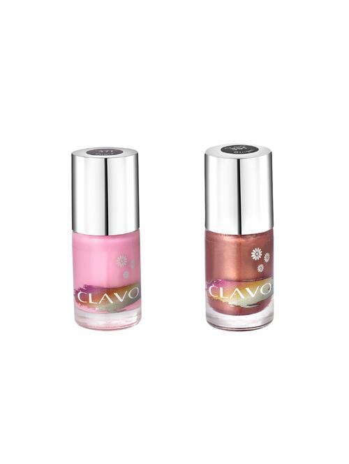 clavo fiery frost mini nail polish - combo of 2 - ginger, cupid - 17693112 - Very Small Image - 1