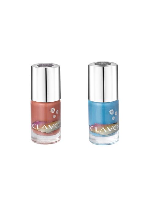 clavo weekend vibes mini pastel nail polish - combo of 2 - ocean, caramel - 17693114 - Very Small Image - 1