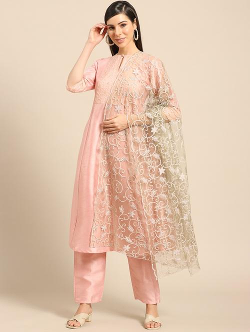 olive net dupatta - 17693377 - Very Small Image - 1