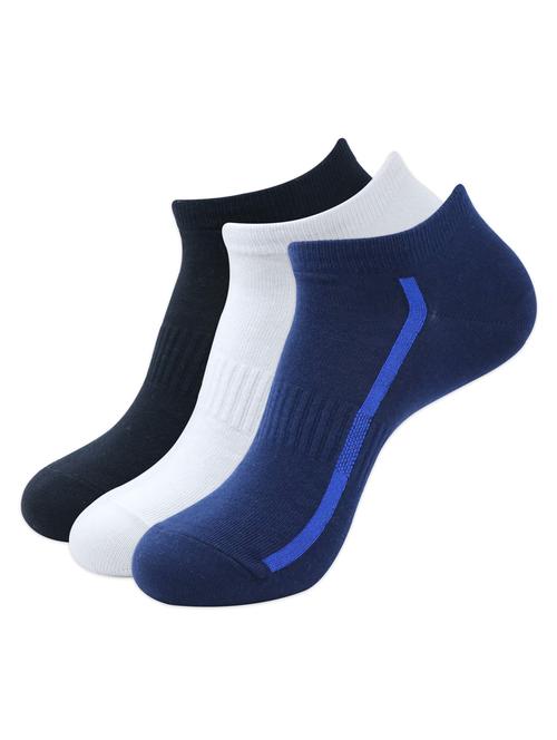 men pack of 3 solid ankle length sock - 17694957 - Very Small Image - 1