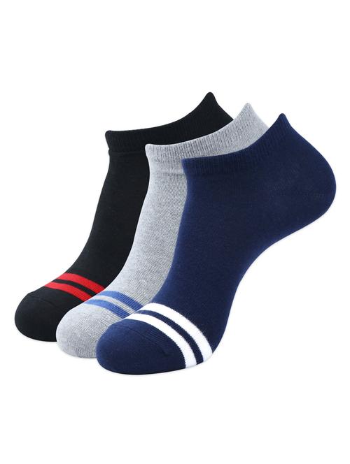 men pack of 3 striped ankle length sock - 17694961 - Very Small Image - 1