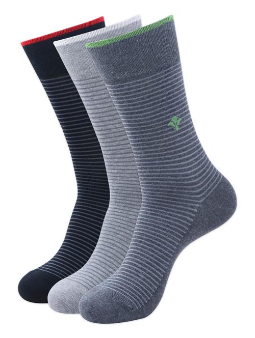 men pack of 3 striped above ankle length sock - 17694968 - Very Small Image - 1