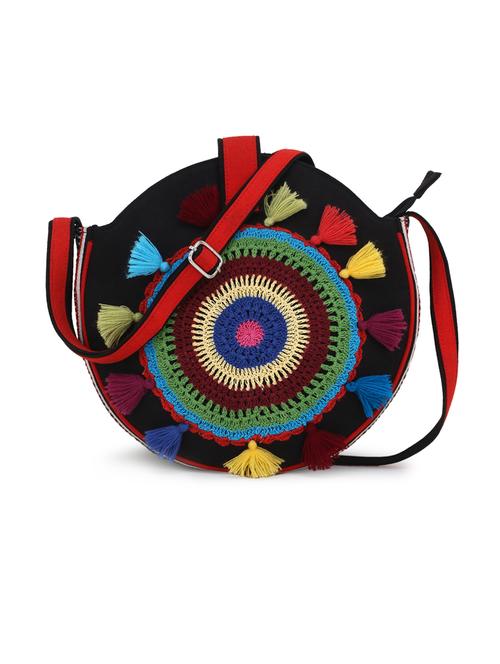 black canvas sling bag - 17695042 - Very Small Image - 1