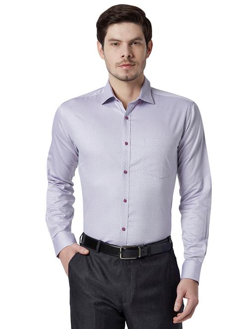 purple printed formal shirt - 17696473 - Very Small Image - 1